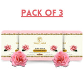 Vagad’s Herbal Rose Water Soap – Gentle Hydrating Cleanser with Natural Rose Extracts | Floral Fragrance & Moisturizing Formula | For Soft, Radiant Skin | Paraben-Free & Cruelty-Free - 125gm (Pack of 3)